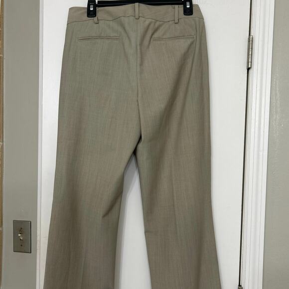 Talbots Seasonless Wool Blend Curvy Fit Taupe Trouser Pants 6L Beige Taupe New - Picture 6 of 11
